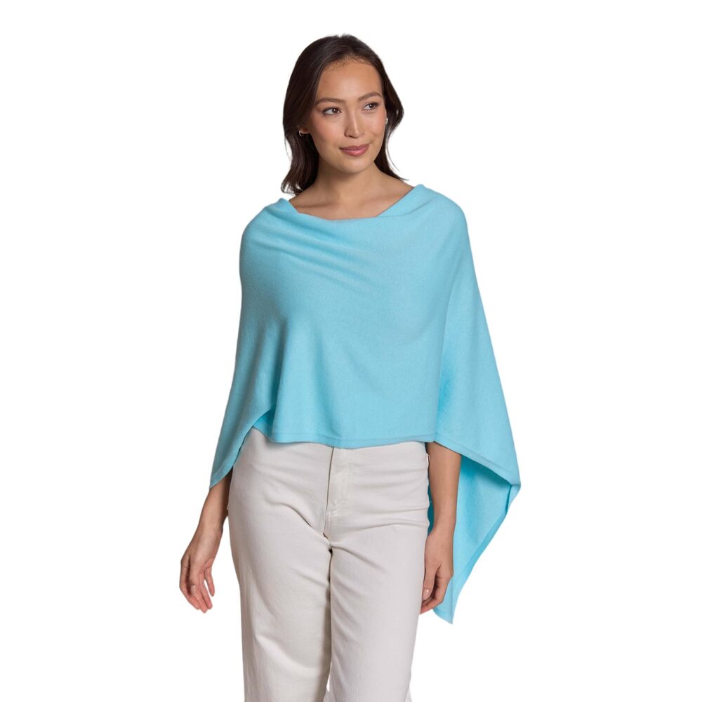 3867 By Alashan Lightweight & Super Soft Cashmere Blend Poncho- Great Gift